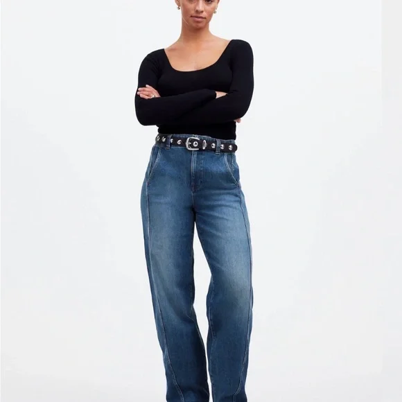 Madewell Women's Straight Leg Jeans in Blue - Picture 1 of 6